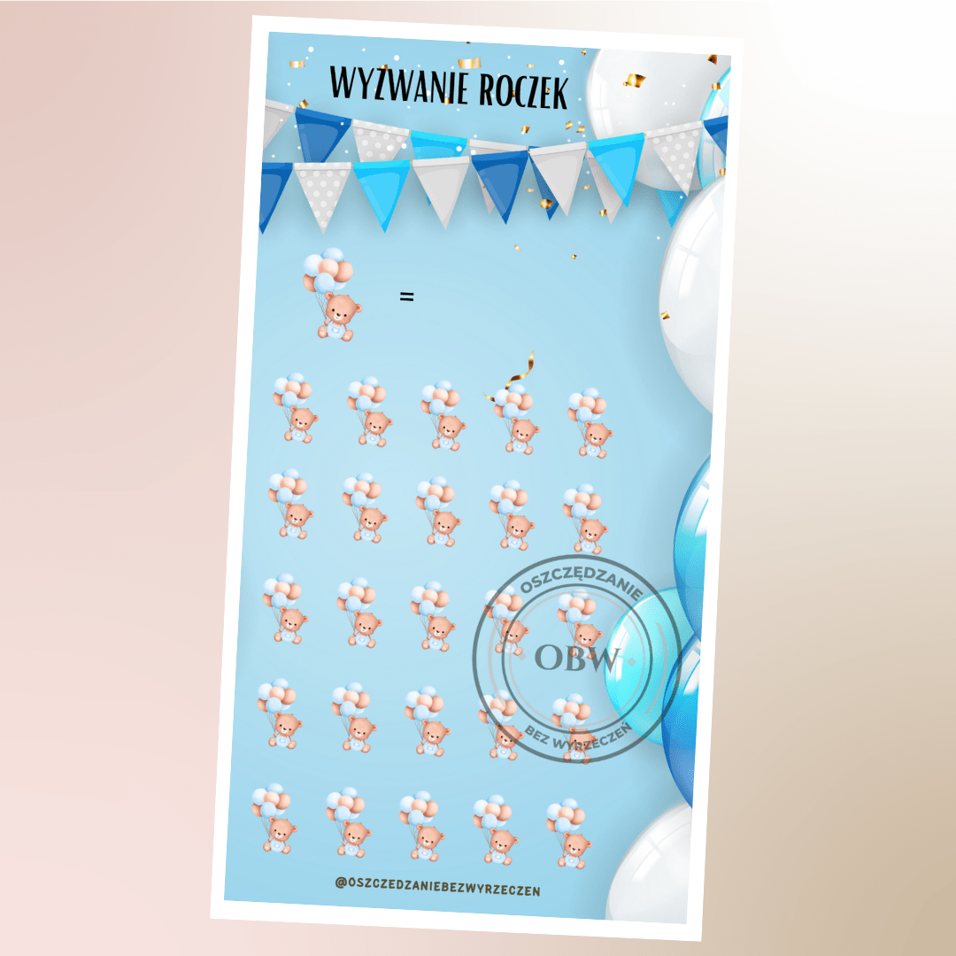 Wyzwanie celowe roczek chłopiec - obrazek 1