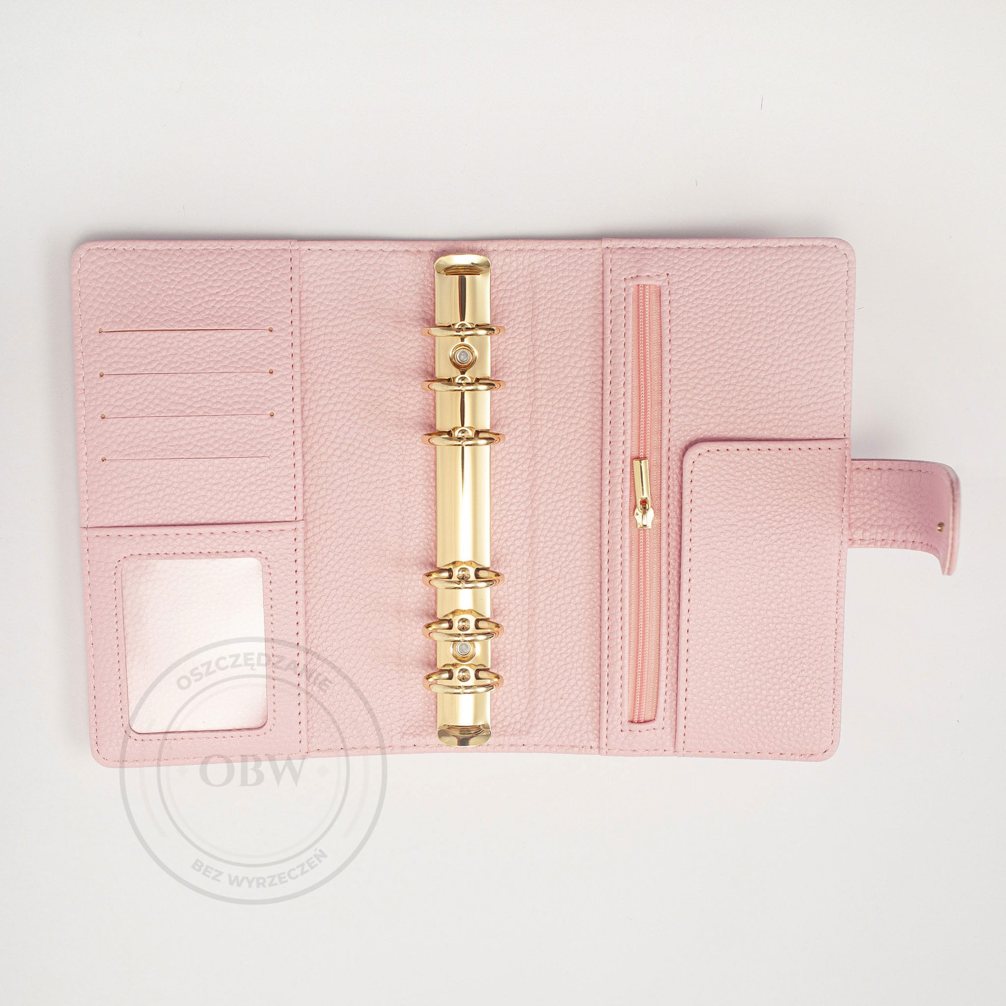Segregator budżetowy A6 Klasyk - Pudrowy róż - obrazek 3