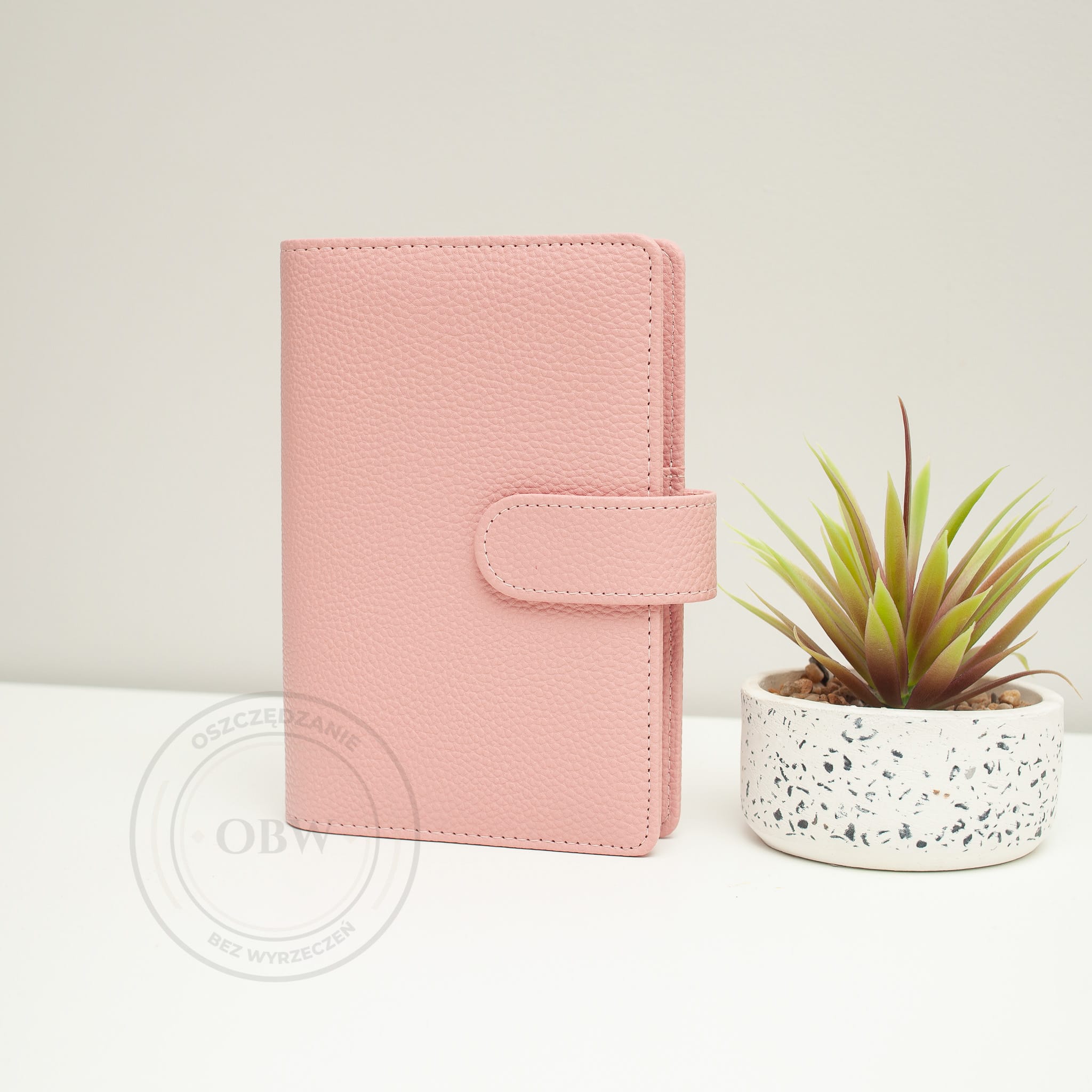 Binder A6 do metody kopertowej. Kolor różowy.