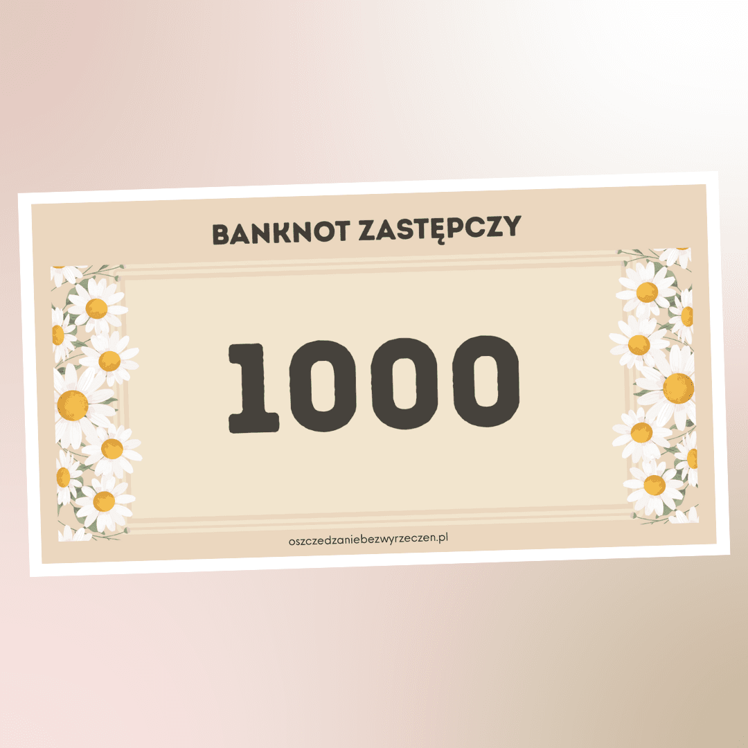Banknot Zastępczy 1000 - obrazek 1