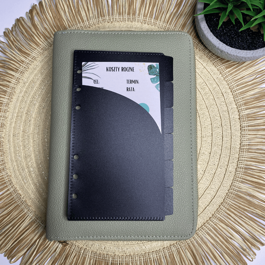 Czarne koperty budżetowe A6 - zestaw 6 kopert - obrazek 1