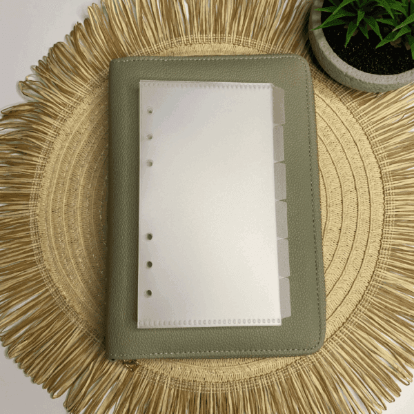 Transparentne koperty budżetowe A6 bez kieszonek - zestaw 6 kopert