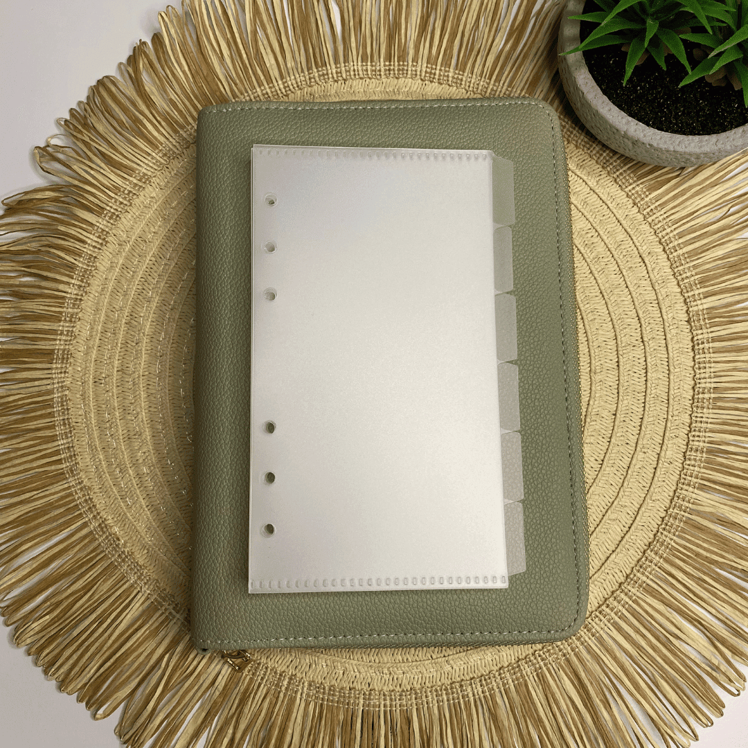 Transparentne koperty budżetowe A6 bez kieszonek - zestaw 6 kopert - obrazek 1