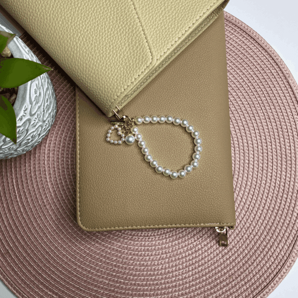 Zawieszka do segregatora - perłowe serce