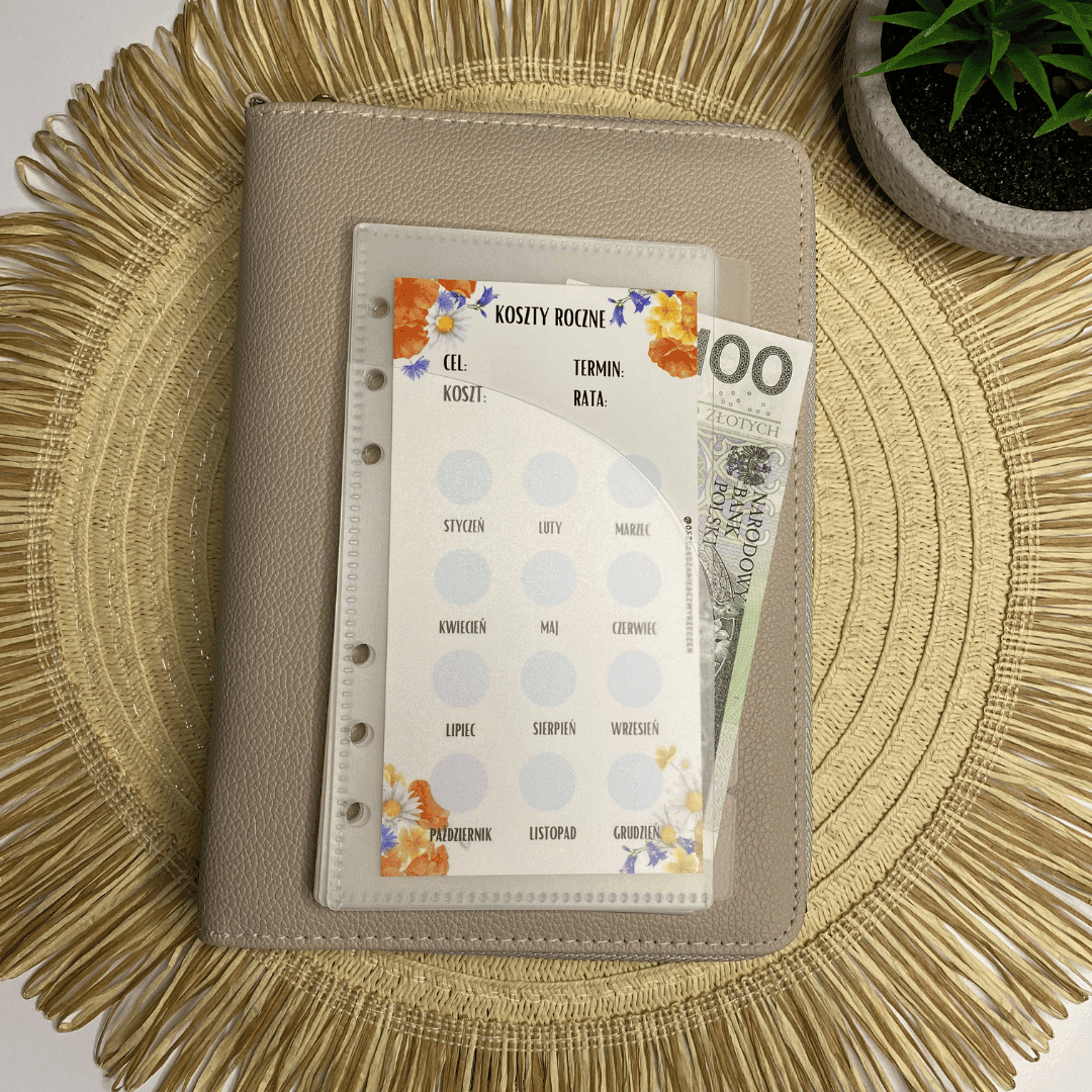 Transparentne koperty budżetowe A6 - zestaw 6 kopert - obrazek 2