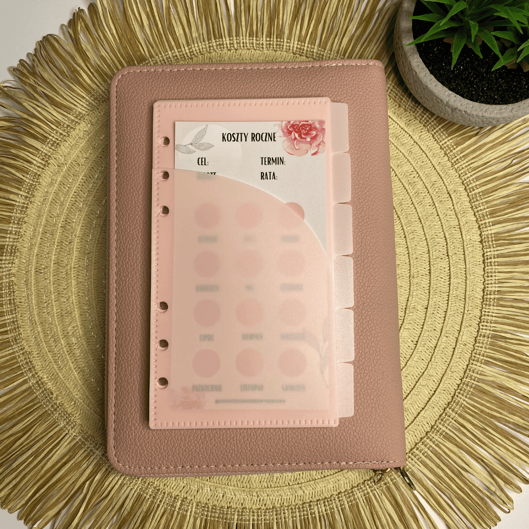 Różowe koperty budżetowe A6 - zestaw 6 kopert - obrazek 3