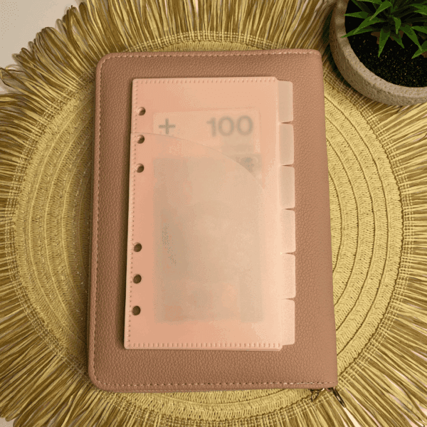 Różowe koperty budżetowe A6 - zestaw 6 kopert