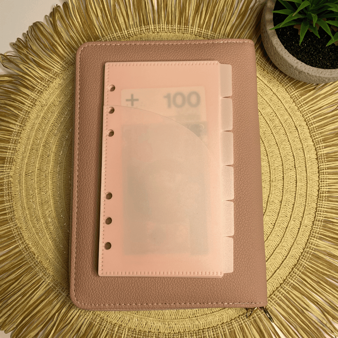 Różowe koperty budżetowe A6 - zestaw 6 kopert - obrazek 1