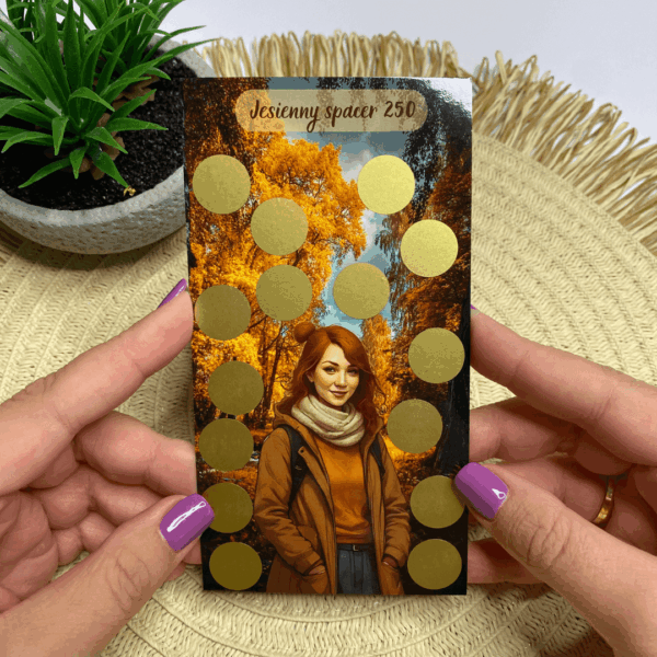 Wyzwanie oszczędnościowe jesienny spacer w wersji 250