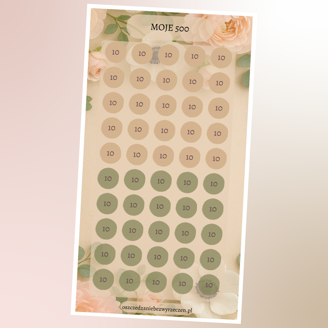 Wyzwanie kwotowe - Moje 500 beż - obrazek 1